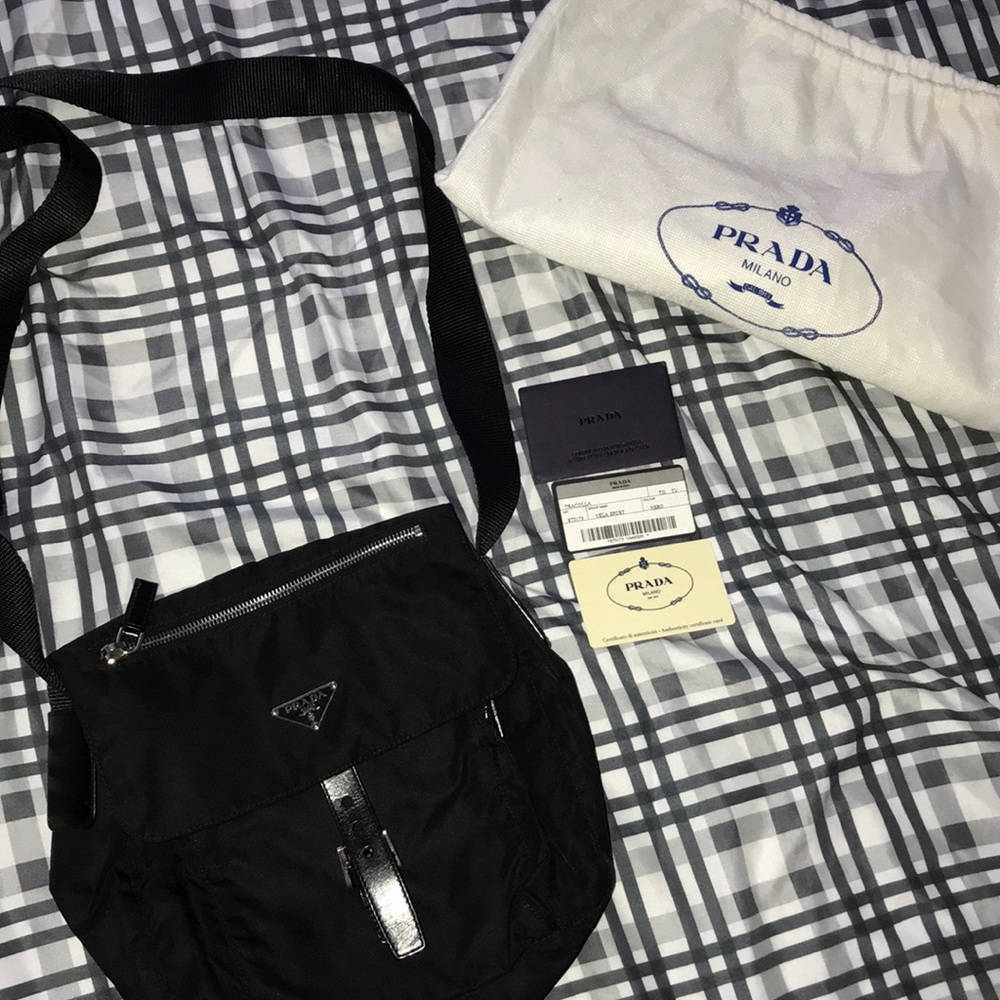 Prada nylon sling bag